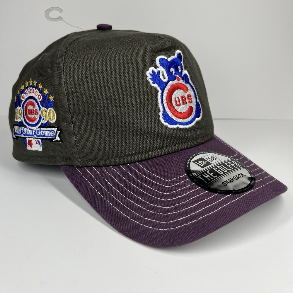 Chicago Cubs New Era The Golfer Snapback‎ Cap Hat Black Purple MLB